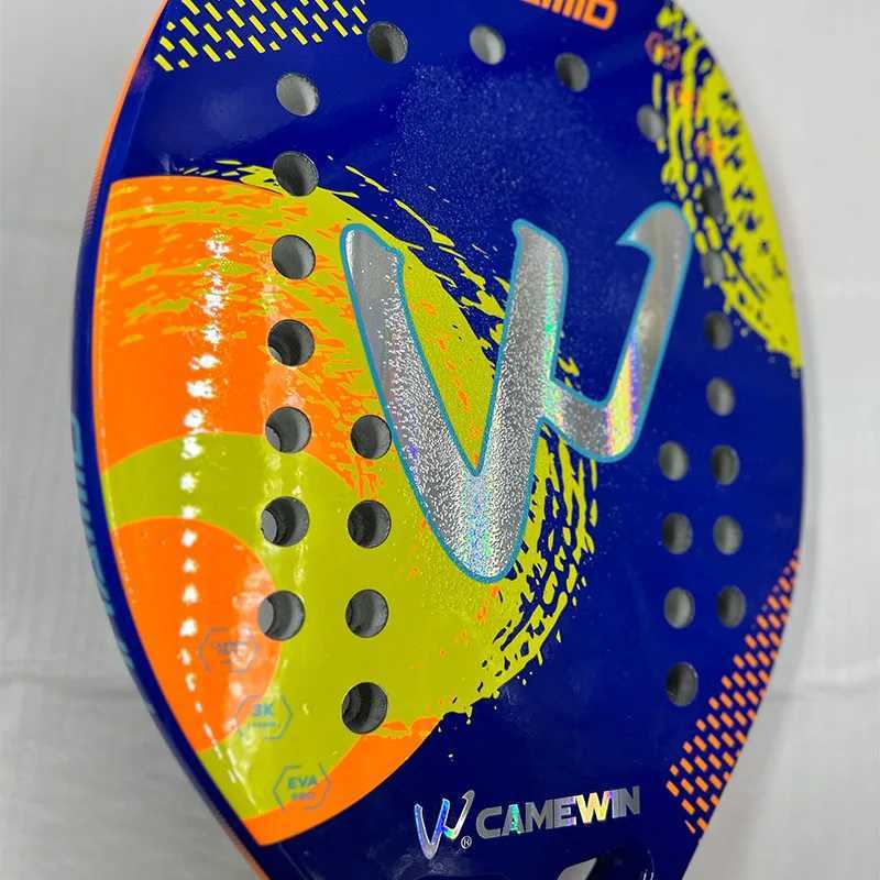 3k CamewinFull Carbon Fiber Beach Tennis Racket Rough Surface Cover Bag Send Overglue Gift Present 2024 W251021
