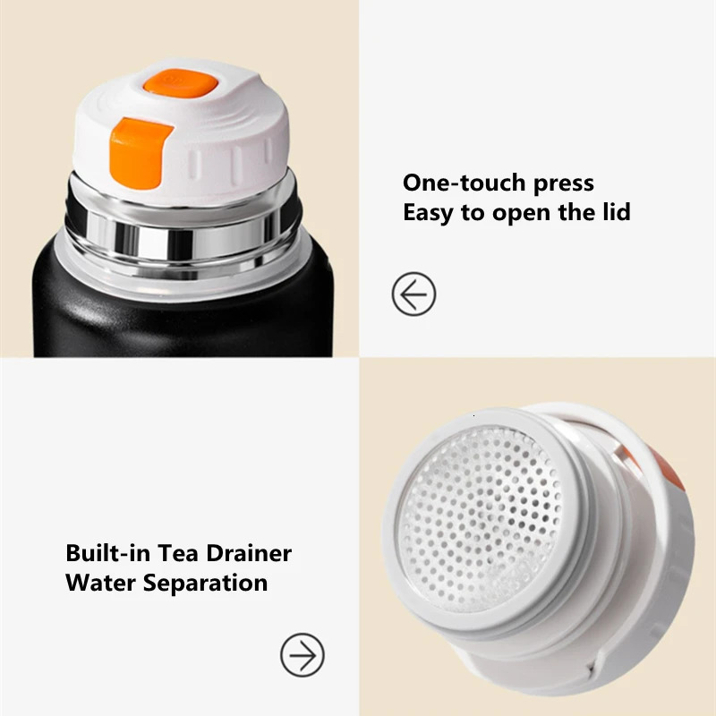 500ml Stainless Steel Thermos for Coffee Thermal Water Bottle Insulated Cup Vacuum Flasks Double Wall Travel 251020 W260226