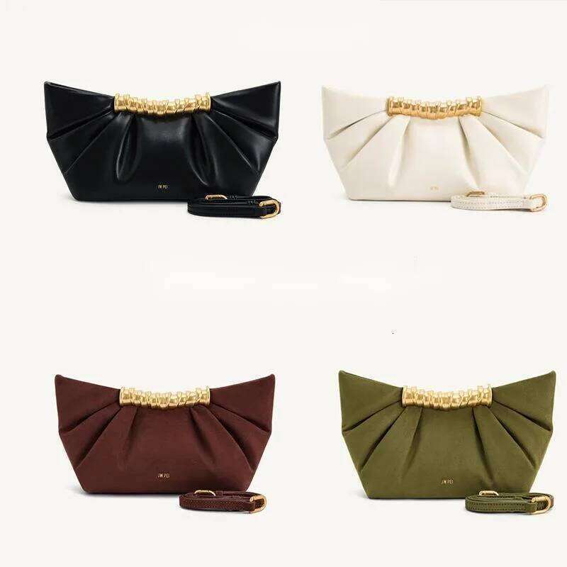 Summer New Evening Handbag For Women Wrinkled Metal Fashion Bag Clutchs Main 251021