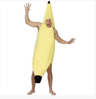 Funny Banana Costume Halloween Carnival Party Outfit Performance Stage Wear