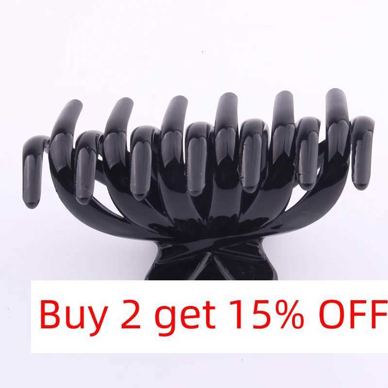85 Cm Hair Claw Clips Wholesale Quality Black Plastic Hairpin Tines Crab for Hair Simple Shower Hair Clips Beauty ToolsW254021