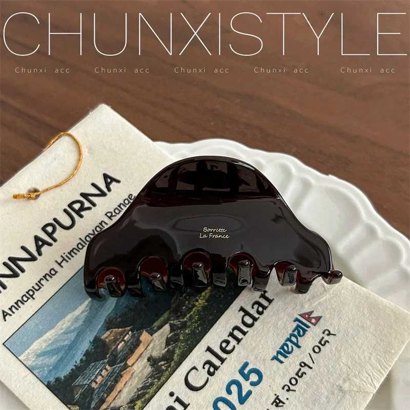 1Pc Vintage Hair Clip for Women Headwear Shark Clip Acetic Acid Hair Claws Updo Hairpin Suitable for Daily Wear Hair AccessoryW254021