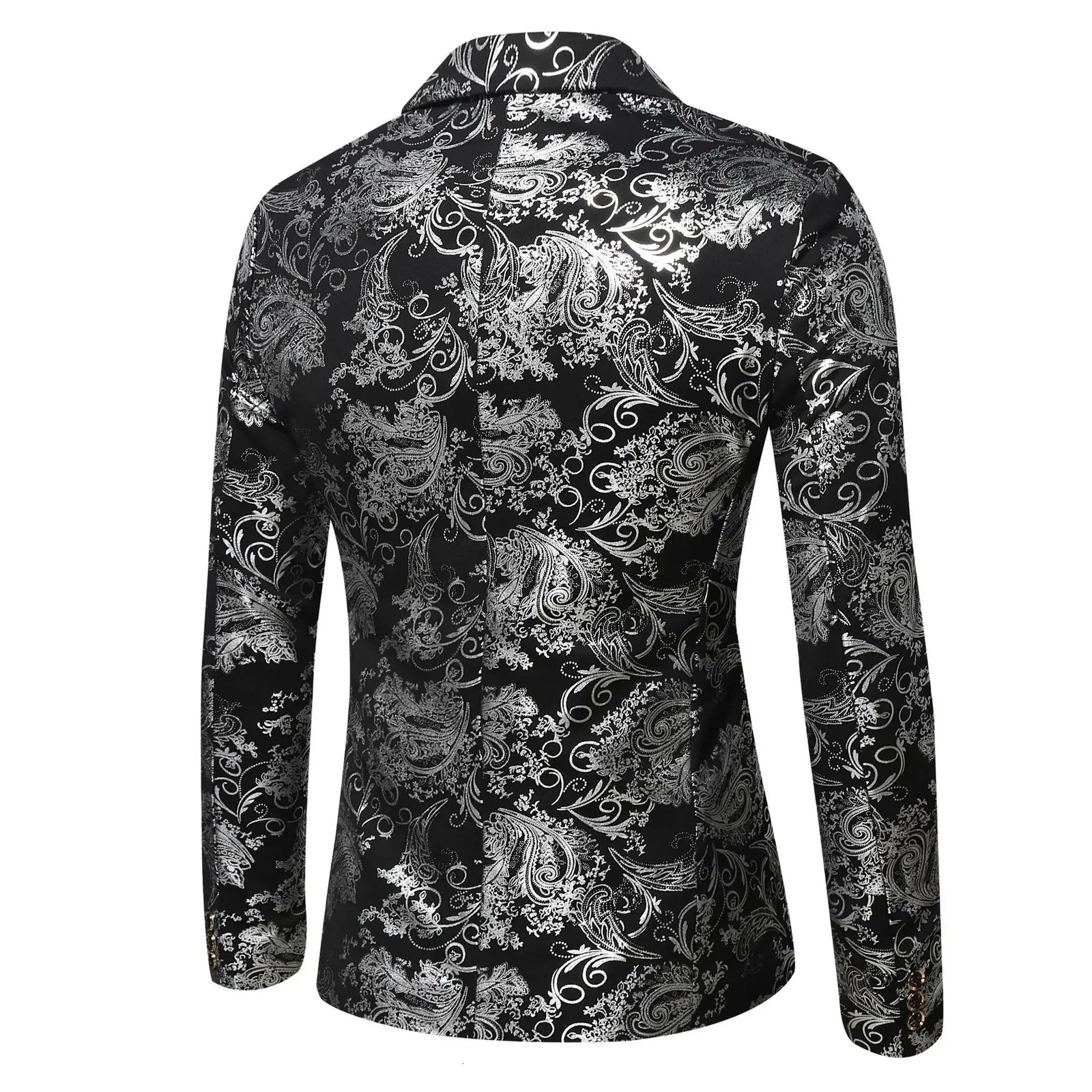 Blazer Mens Jacket Fashion Business Handsome British Style Casual Slimfit Print Wedding Work Chick At The Bar Blazers 251021
