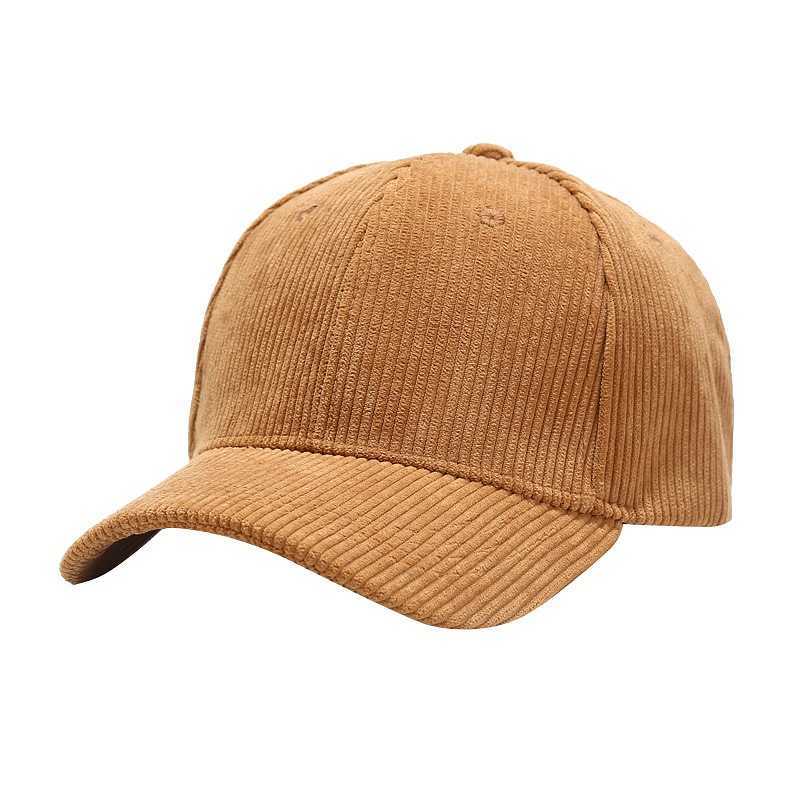 Hat Mens Early Autumn Light Board Corduroy Baseball Hat Womens Literary Solid Color Duck Tongue Hat Couple Curved Brim Hat H251020