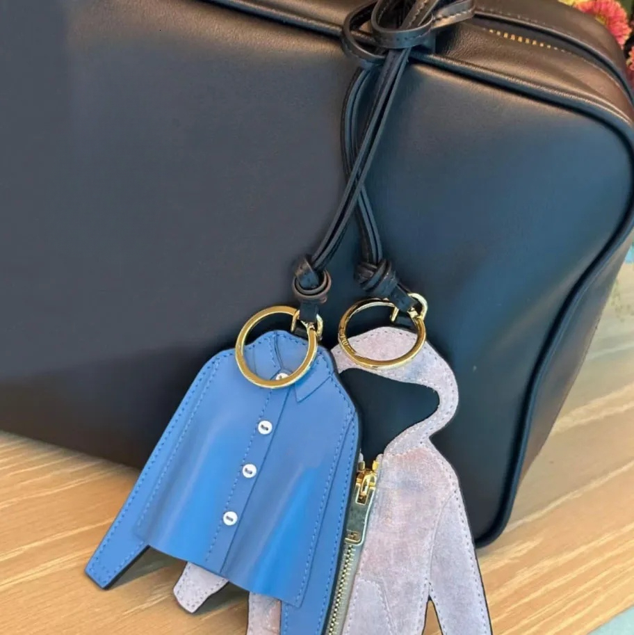 Lanyards Keychains Cute Pendant Accessories Design Mini Ballet Shoes Blue shirt Ornament Charms Clothing Personality Hanging On Bag Pendants gifts 555