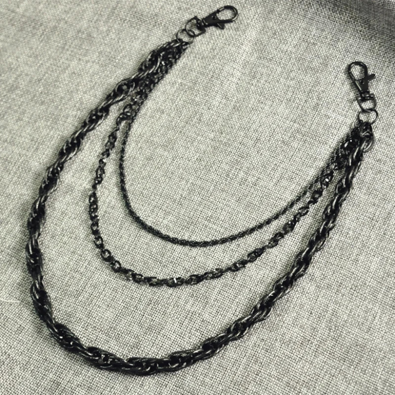 product Punk Style men trendy Pants chain three layers chain Rock and roll Street Dance accessory 251021