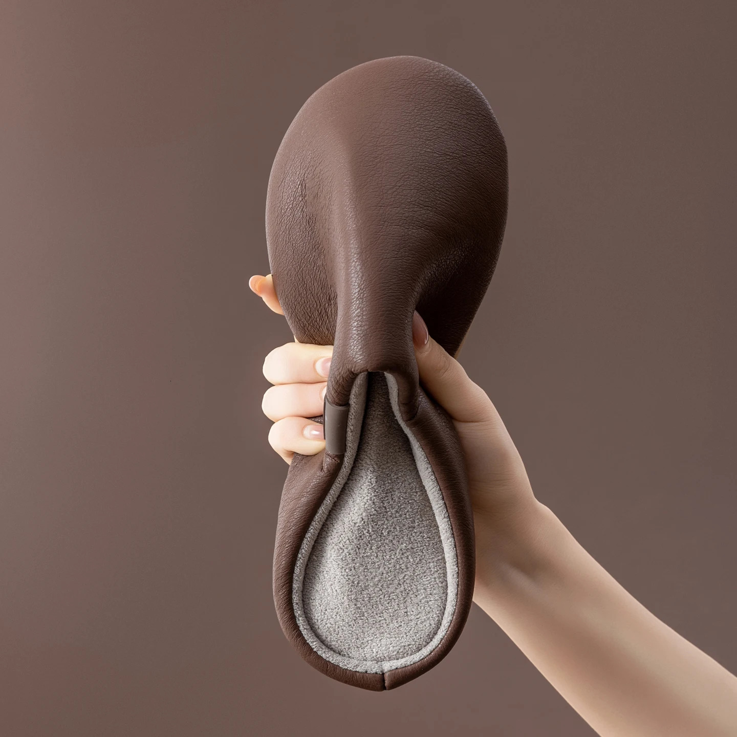 Womens Winter Slippers FuzzyLined House Shoes with NonSlip Sole Soft LeatherLook Waterproof SlipOns for Indoor Comfort 251021