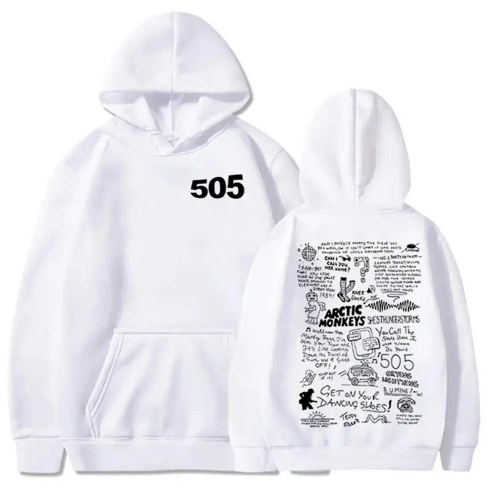 505 Arctic Monkey Music Merch Fan Gift Autumn and Winter Mens and Womens Hoodies Warm and Windproof Hoodies Street Wear W251021