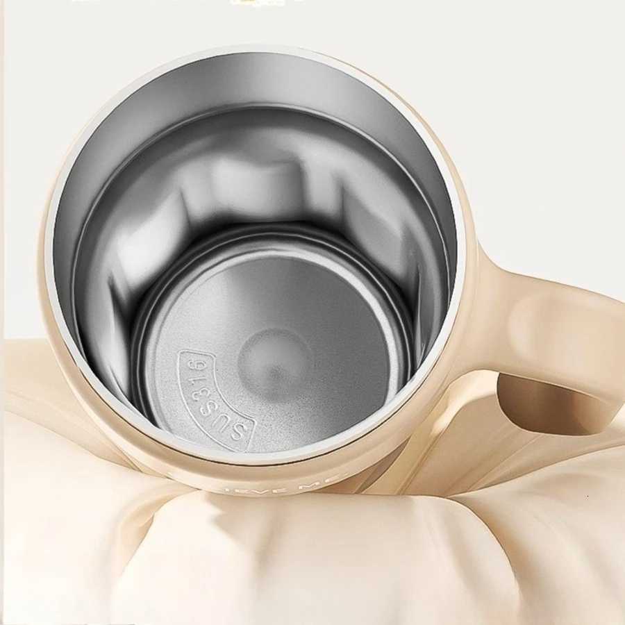 Girls highcolor value portable largecapacity with straw water cup stainless steel insation cup bar coffee keep cold cup Y251021