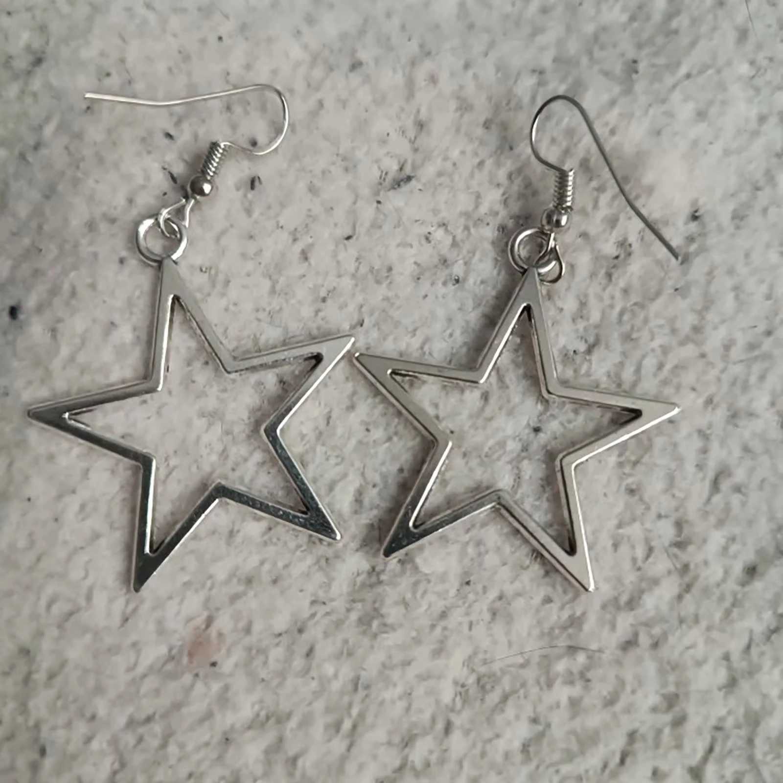 Fashion Star Earrings Star Goddess Stars Gifts Simple Large Pendant Earring Handmade Vintage Drop Earrings For Women J251021