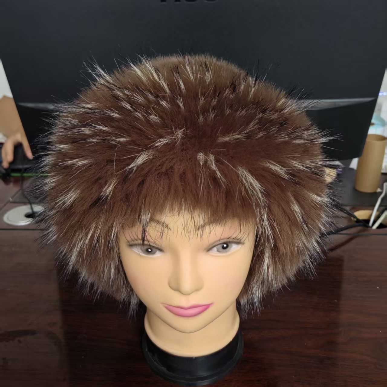 2025 New Faux Fox Fur Warm Fashion Fisherman Hat Slimming Fluffy Hat Fur H251020