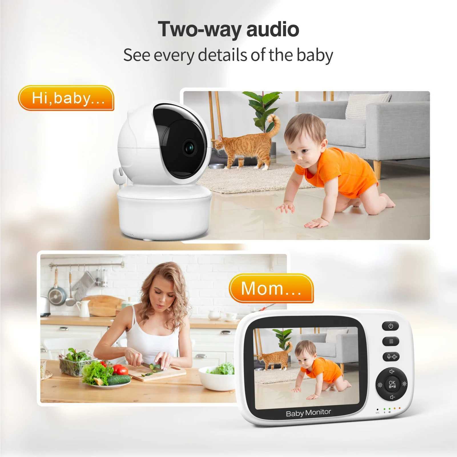 MC632APTZ 32 2x Zoom Baby Monitor Night Vision Music Temperature Detection TwoWay Intercom Baby Monitor 1200 MAh Battery J251121