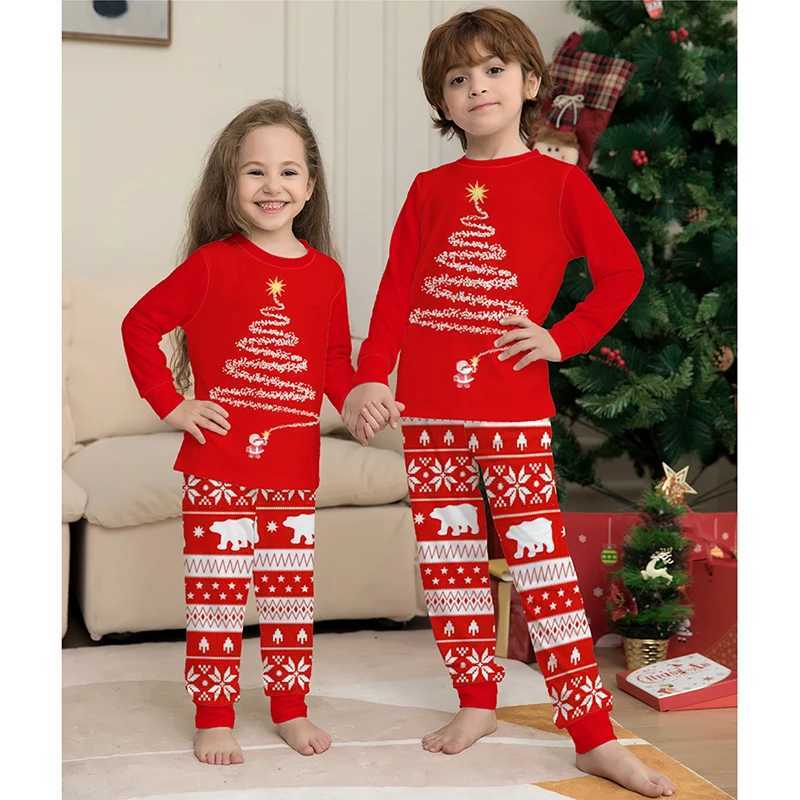 Xmas Family Pajama Matching Sets Pet Baby Kids Mother Father Dog Christmas Pajamas Outfits Big Children Snug Fit Santa Claus L251021KPUC