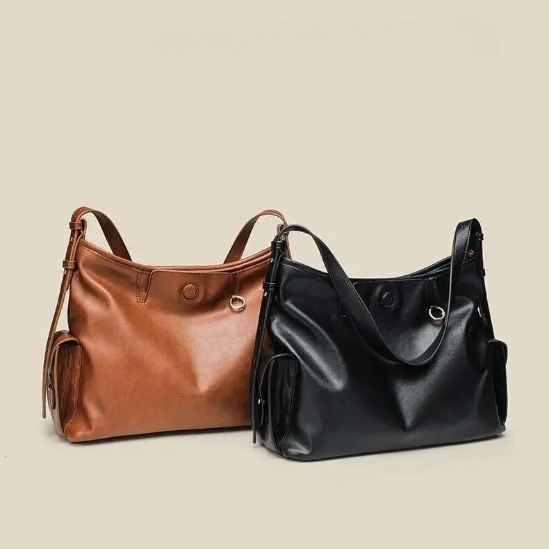 Designer Handbag Textured Tote Shoulder Crossbody Large Capacity Soft Spacious Trendy Women's Bag 251021