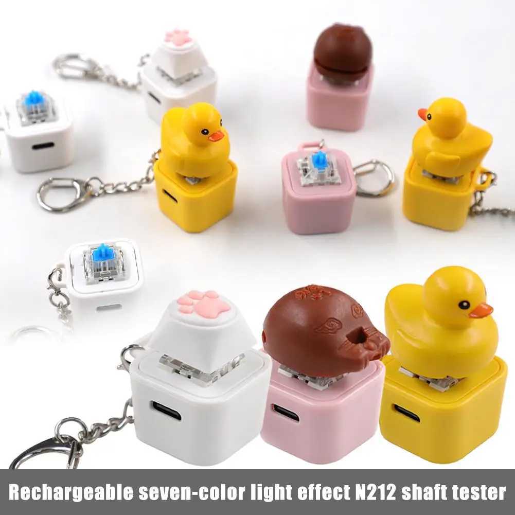 Keycap Style Cute Little Yellow Duck keycaps Keychain Personality Key Cap for Mechanical Keyboard Cherry MX Axis 3D Design J251121