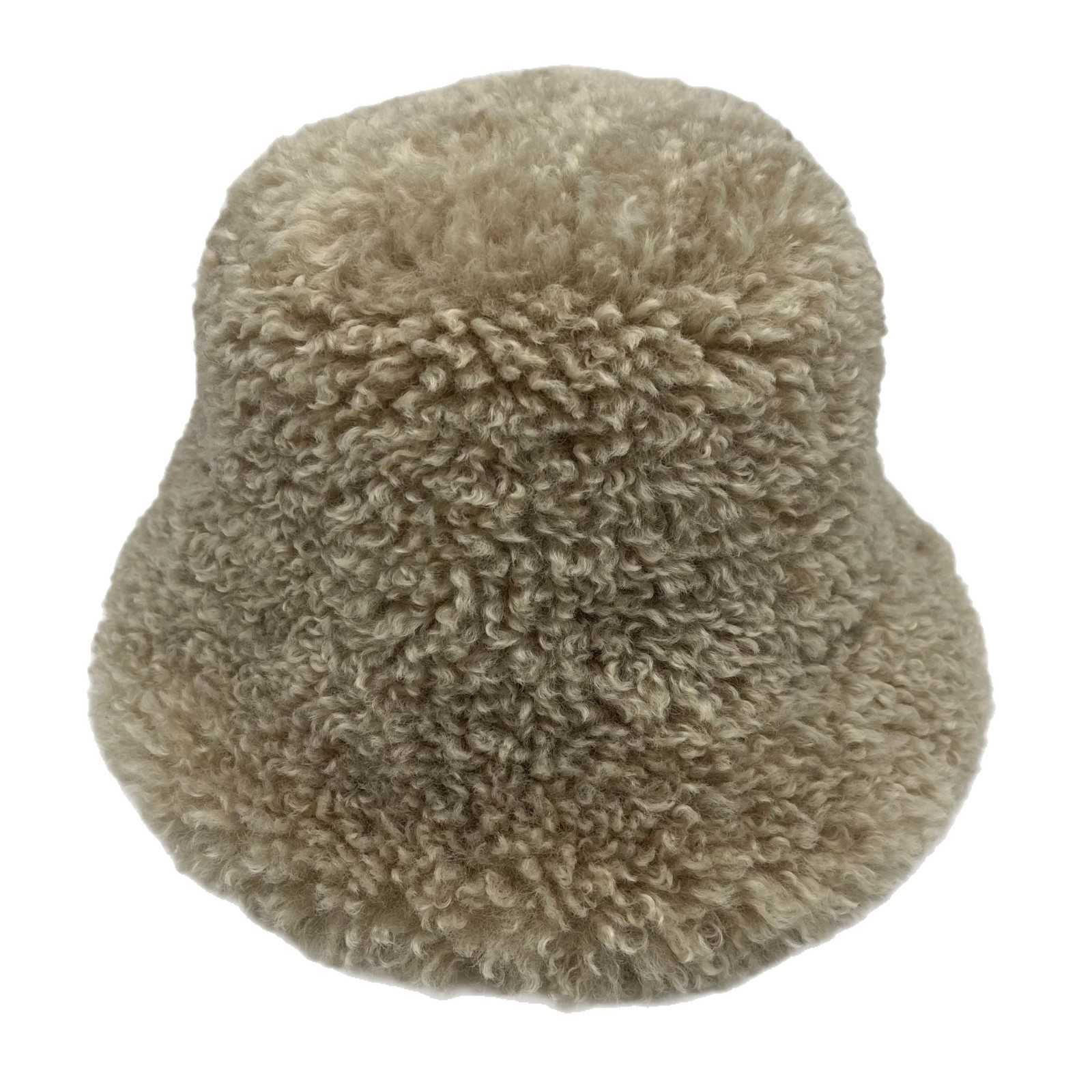 Fashion Lamb Wool Fisherman Hat for Women Thickened and Warm for Autumn and Winter Plush Hat Versatile H251020