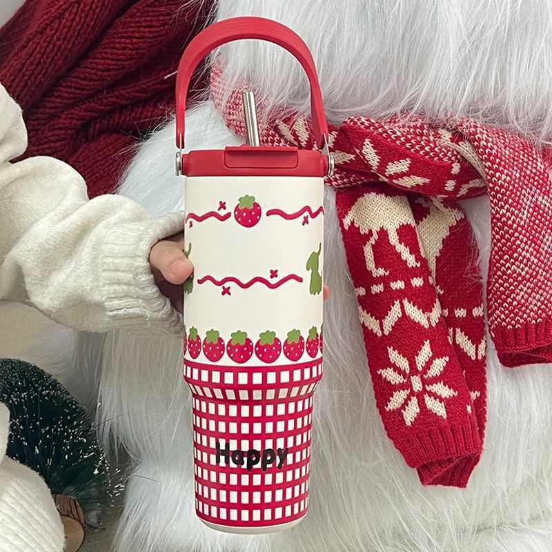 Creative Large Capaci Stainl Steel Thermal Cup King Car Carrier St Wens Sle Durable Portable Water Bottle Gift Y251021