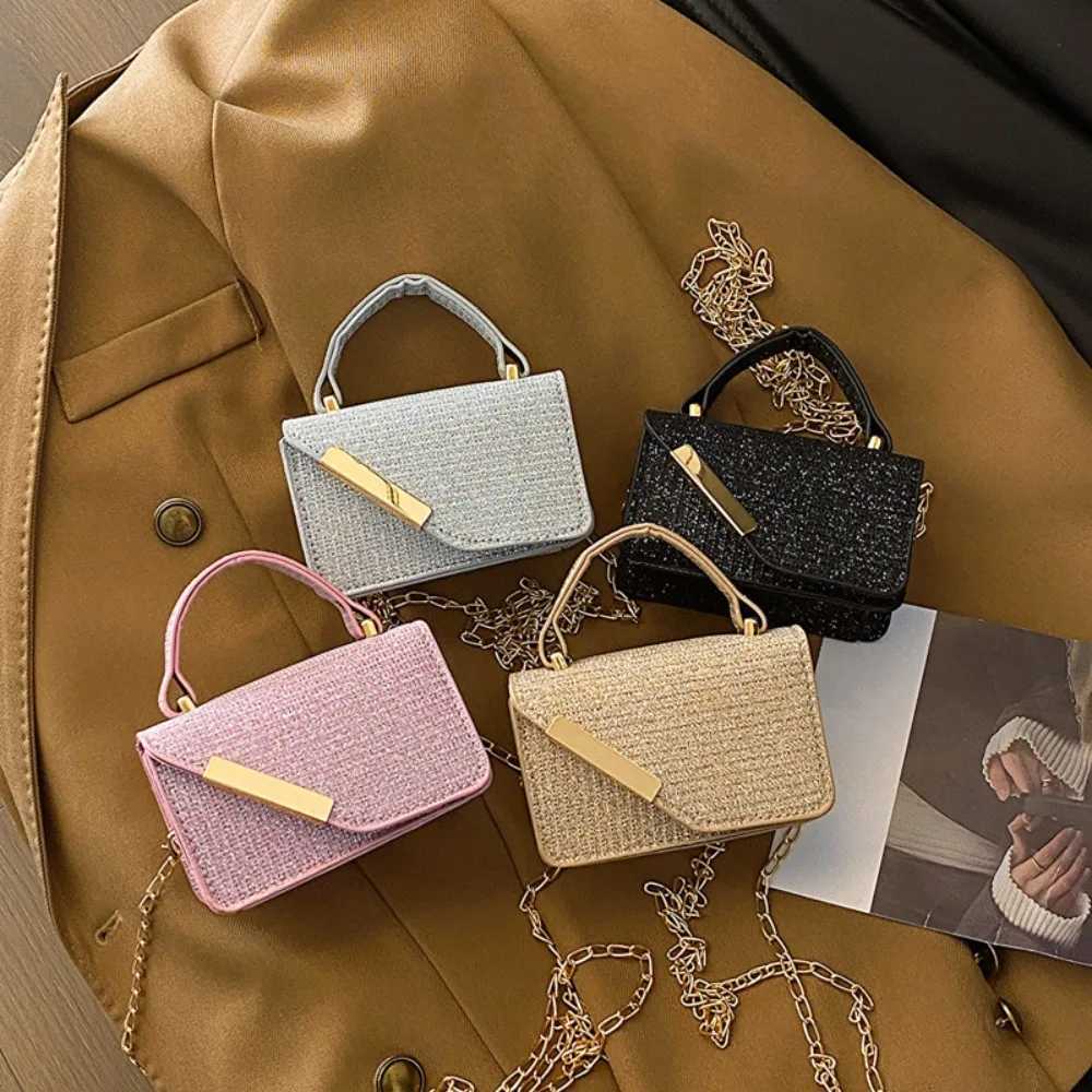 Trendy Mini Square Bag Shoulder Bag Korean Style Sparkling Handbag Daily Commuting Bag Casual Messenger BagXJ251021