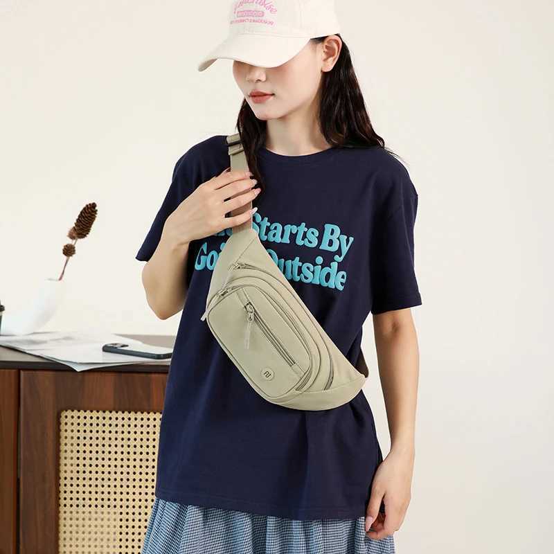 Womens Waist Bag Oxford Cloth Student Crossbody Bag Chest Bag 2025 Style Fashion Phone Bag Banana Bag Womens Chest Bag Z251021