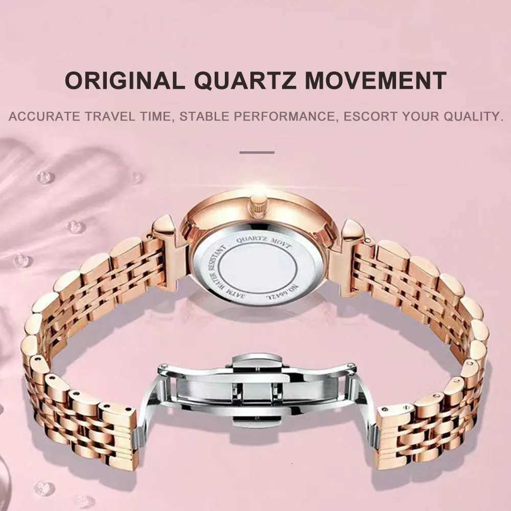 POEDAGAR Luxury Woman Wrist Stainl Steel Waterproof Luminous Date Week Ladies es Fashion Elegant Quartz WomenXJ251021