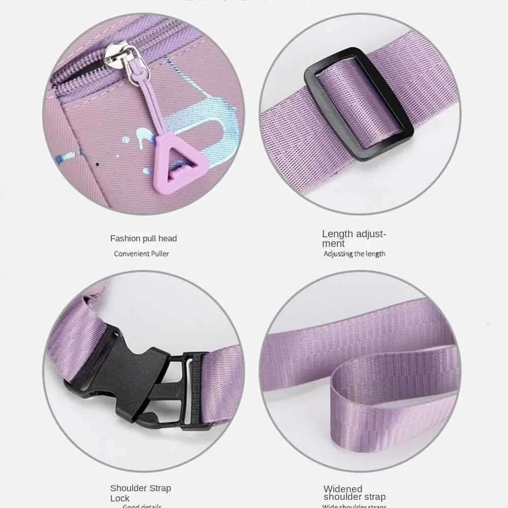 Hot Stamping Letters Sport Waist Bags Waterproof Crossbody Chest Bags Women Waist Bags Multifuntional Messenger Shoulder Bags Z251021