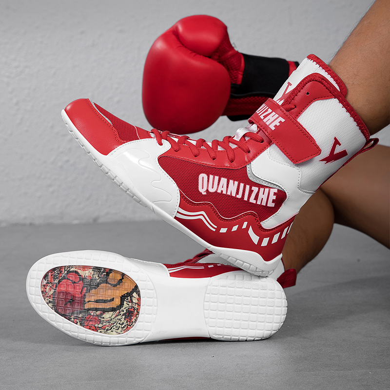 2025 New Men's Designer Boxing Shoes - Mid-tube Multi-functional Sports Shoes, Great for Wrestling, Fighting, Sanda, Running & Training