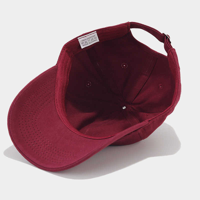 Fashion Plain Soft Top Cotton Baseball Cap for Men Slimming Street Hiphop Duckbill Cap for Women H251020