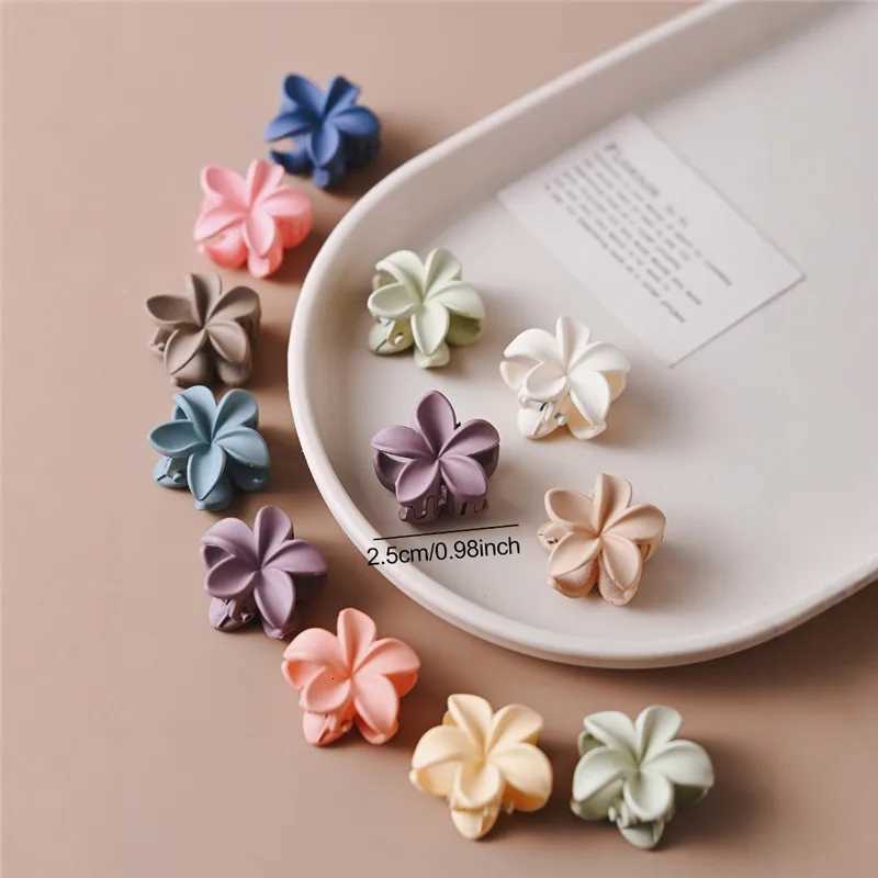 1020pcs Small Hair Claw Clips Sweet Color Mixed Flower Frosted Clips Hairpin Barrette For Women Girl Kids Hair AccessoriesW254021