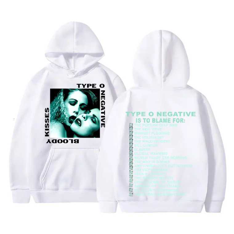 Rock Type O Negative 1993 Bloody Kisses Touring Hoodie Men Women Vintage Gothic Metal Sweatshirt Mens Oversized Hoodies W251021