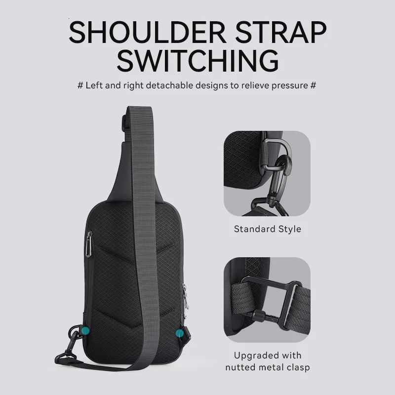 Mark Ryden Portable Crossbody Bag 79 11 iPad Compartment Removable Shoulder Strap WaterRepellent YKK Zipper 251014