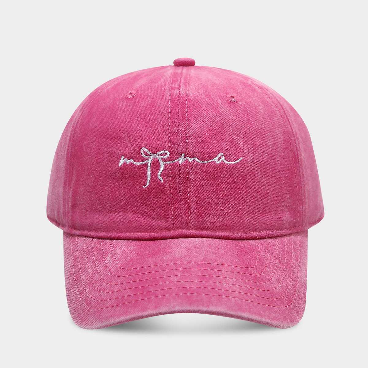 Womens Spring Summer Bowknot Letter Soft Top Sun Hat Sun Protection Slimming Outdoor Breathable Casual Baseball Cap H251020