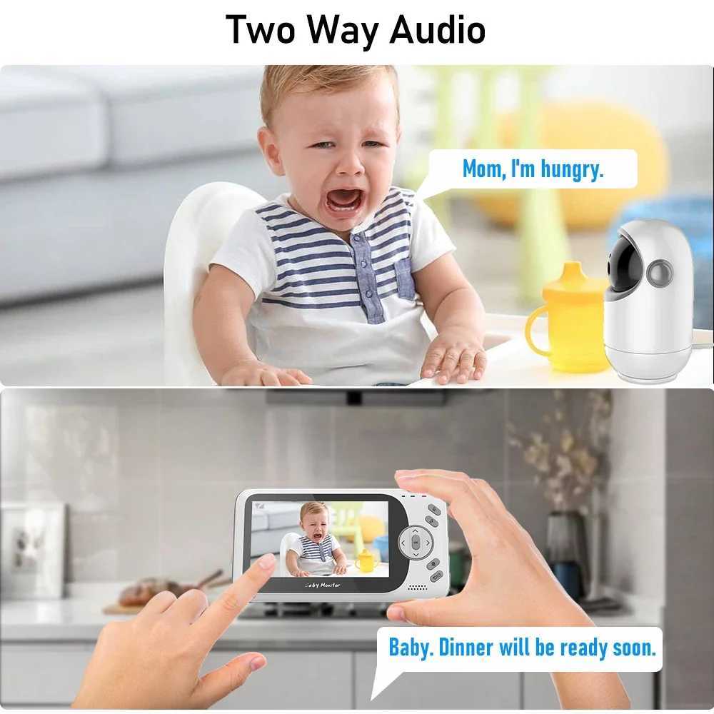 VB801 Video Baby Monitor with Pan Tilt Camera Indoor 43 Inch 24G Wireless Two Way Audio Night Vision Security Cam Babysitter J251121
