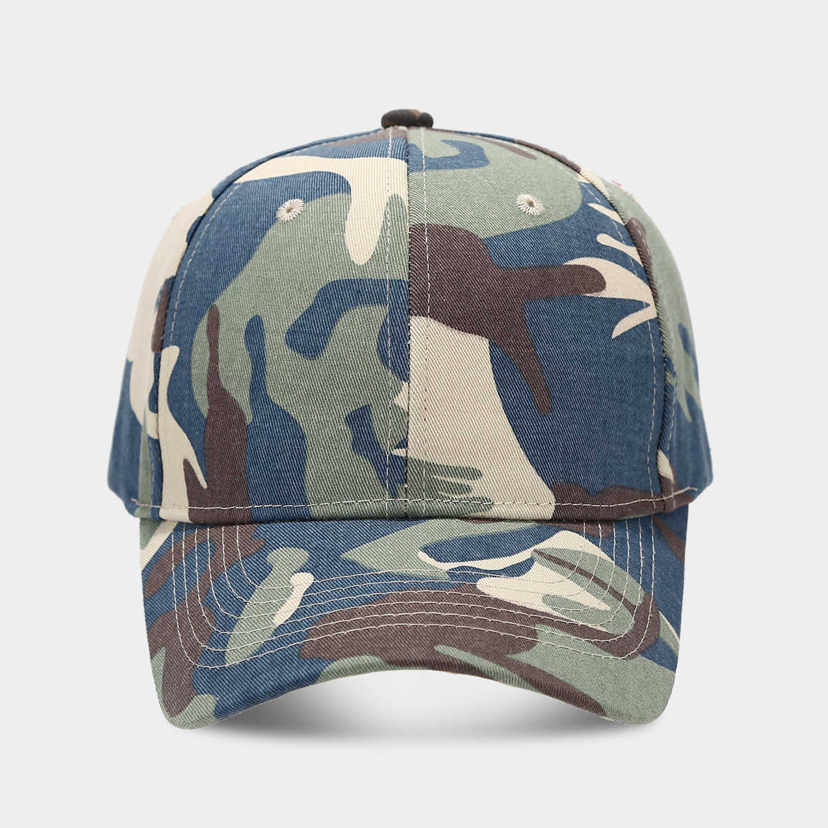 New Camouflage Baseball Cap for Women Summer Outdoor Sports Sun Protection Visor Cap for Men Casual Duckbill Cap H251020