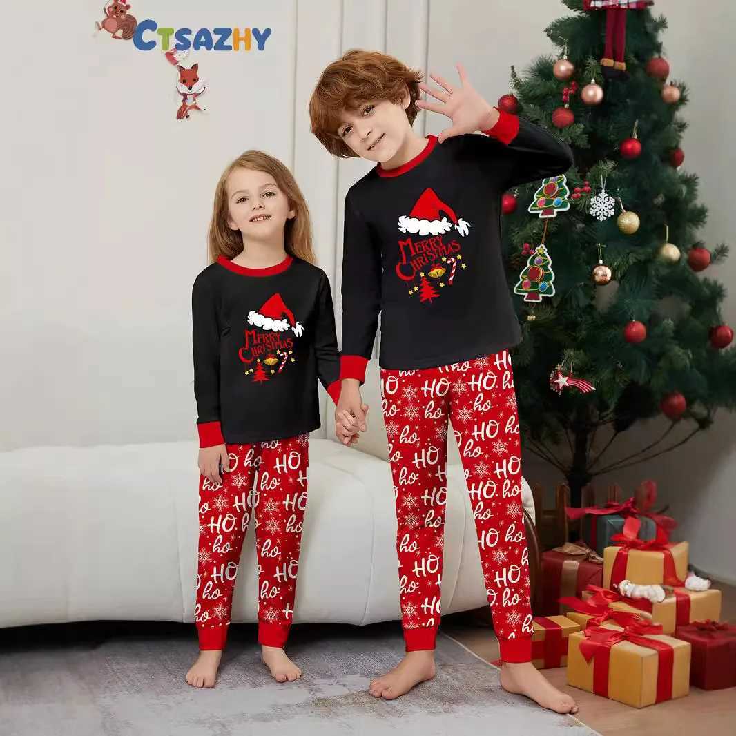 Christmas Pajamas for Family Matching Outfits Allover Print Cute Soft 2 Pieces Suit Couples Kids Clothing Set Casual Loose Pjs L251021DUEG