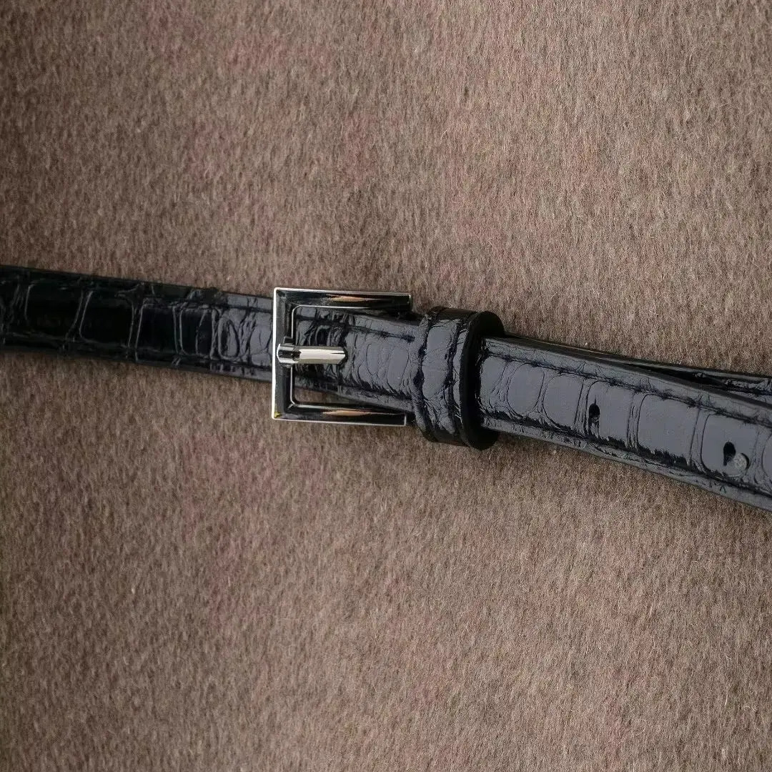 Womens Outerwear Fashion With Belt Soft Top Elegant Chic AutumnWinter Coat 251021