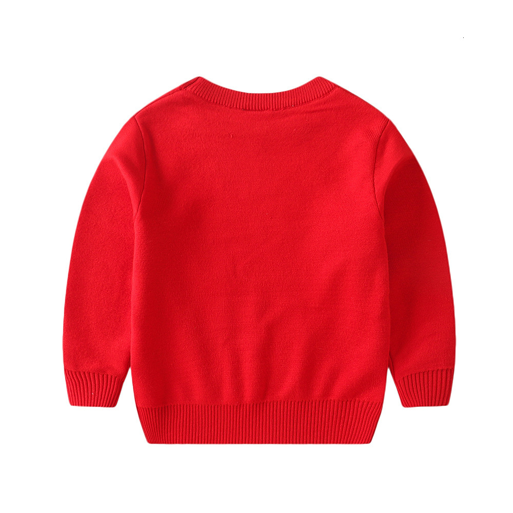 New hot selling designer children's clothing Christmas children's sweater double-layer jacquard snowman cartoon pullover sweater long sleeve