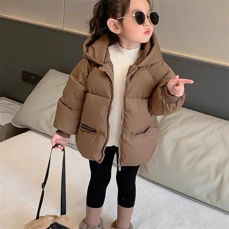 Girls Cotton Coat Boys Thick Hooded Jacket Winter Warm Clothes Autumn Baby Parkas Kids Casual Fashion Outerwear 125 Years 251021