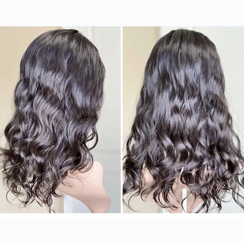 Kosher Factory Discounted Natrual Color European Raw Human Hair with Silk Jewish Wig Topper custom 14day about