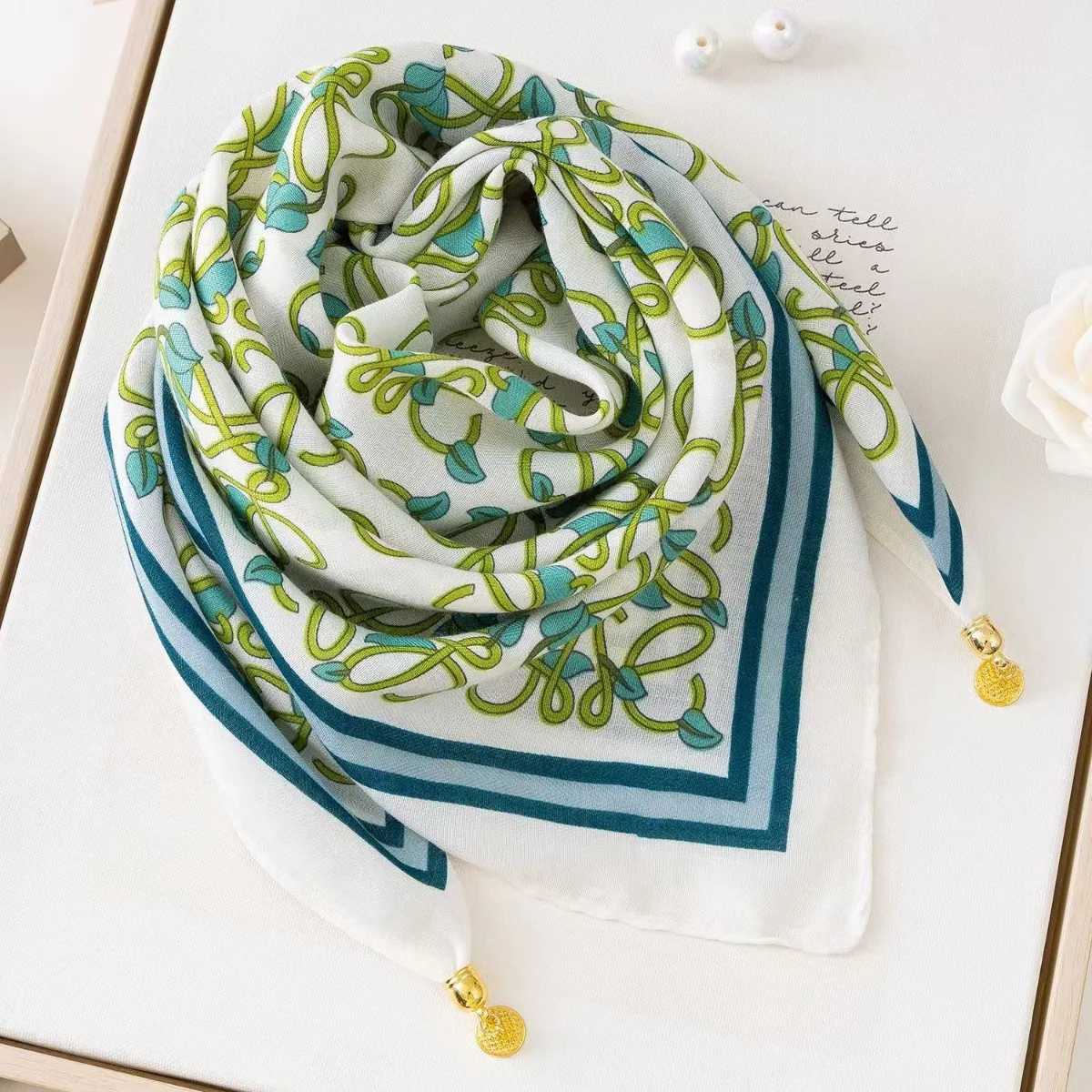 New buck scarf for wen square scarf lazy pendant ins scarf neck decoration fashionab and versatiW251021