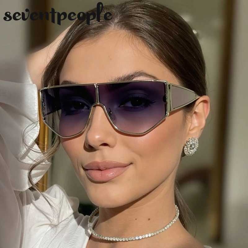 Steampunk Shield Vision Sunglasses Women 2025 Luxury Brand Vintage Y2K Punk Windproof Sun Glasses Fashion Polygon Shades UV400 J251114