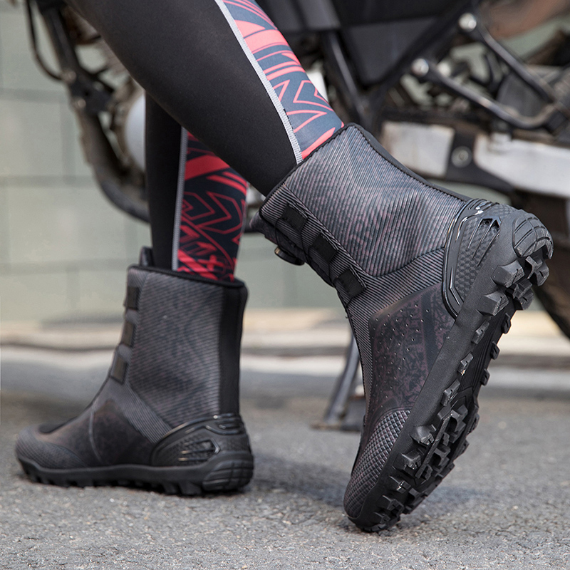Four Seasons Offroad Motorcycle Riding Shoes - Racing Short Boots, Motorcycle Travel Equipment for Men and Women