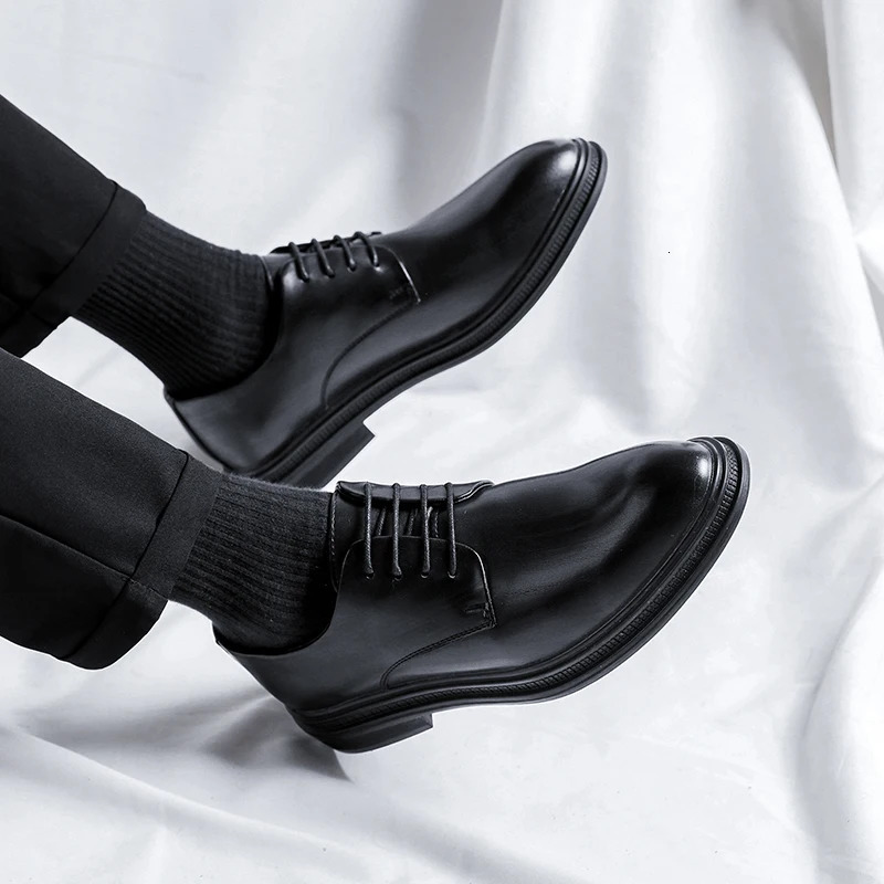 Height Boosting Mens Formal Shoes 368cm Spring Classic Fashion Business Mens Versatile Oxford Suit Shoes 251021