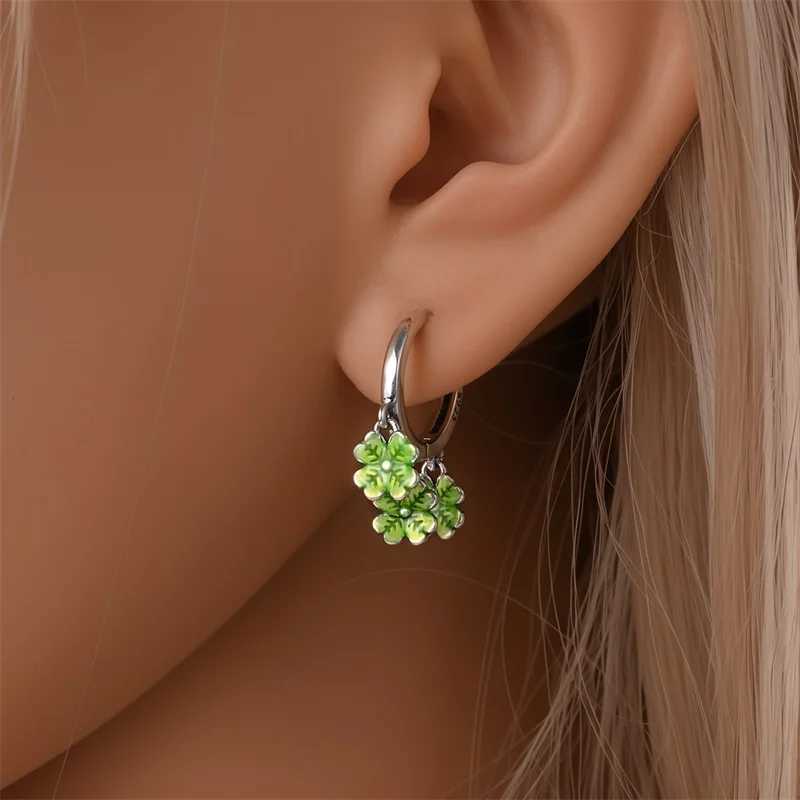 Earrings 925 Silver Fruit Series Cherry Strawberry Hoop Earrings Ear Studs Zircon Making Jewelry for Women Girl Party J251021