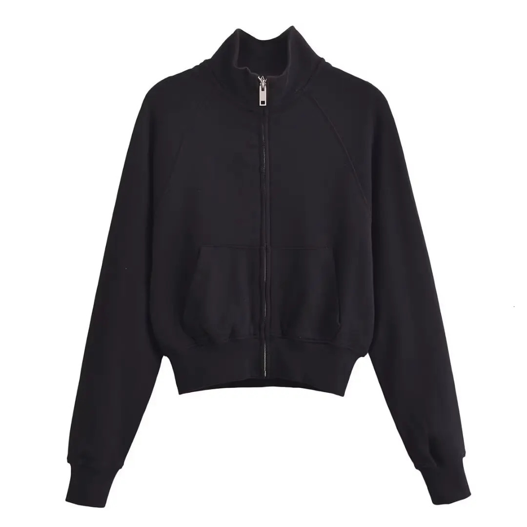 Womens Spring Warm Fleece Lined Zipper Jacket Sweatshirt Set Fashionable Stretch High Waist Pants 2piece 251021