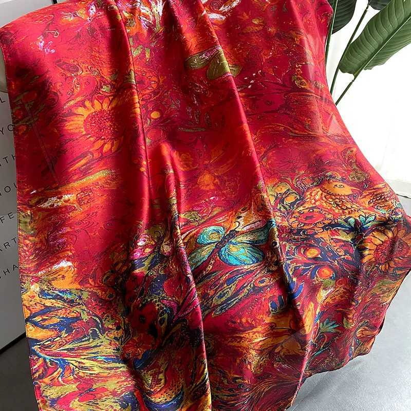 Spring Scarf Wens Luxury Design Polter Material Smooth Scarf Soft Shawl BeachW251021