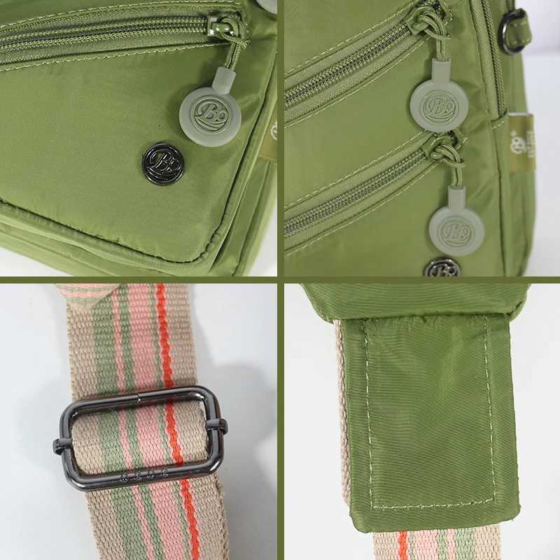 Multipocket Fashionable Womens Crossbody Bag Largecapacity Chest Bag Nylon Material Scratchresistant and Wearresistant Z251021