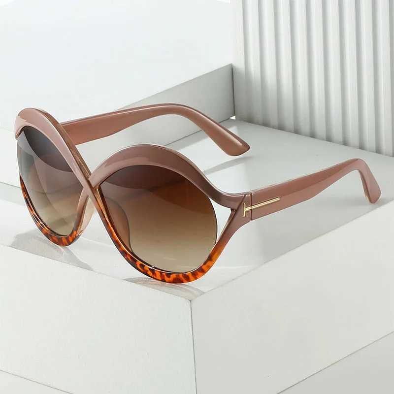 New Oversized Circular Frame Sunglasses Women Brand Designer Fashion Sun Glasses Lady Outdoor Travel Eyewear UV400 Oculos De Sol J251114