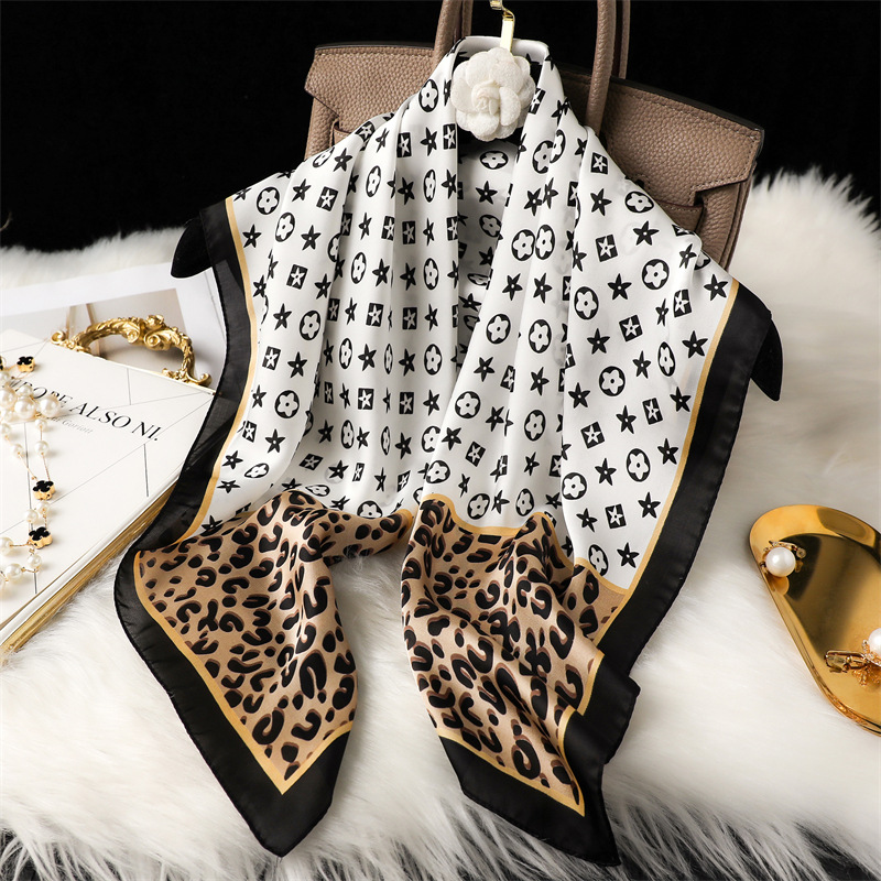 hot Free delivery designer Shawl draped Fashionable and minimalist scarf silk scarf for women warm and soft