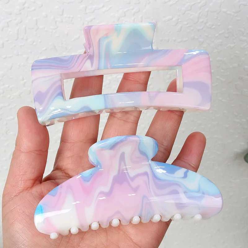 3 PCS High Quality Acrylic Hair Clips Plate Hair Grab Clip Shark Clip Girls Shopping Hundred Hair Clips Daily Hair AccessoriesW254021