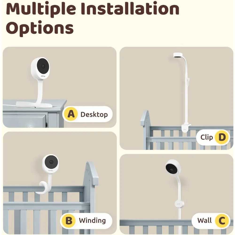 Peekababy Baby Camera Monitor Video Baby Monitor with Camera and Audio 5 Display 2Way Talk 4 in 1 Bracket Meets The Need J251121